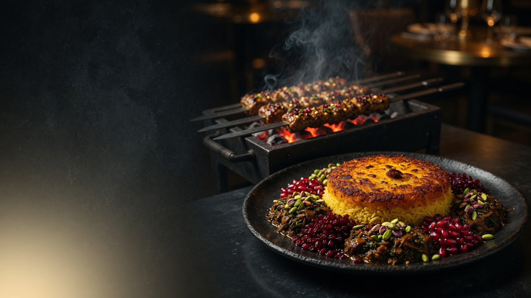 Saffron rice with tahdig