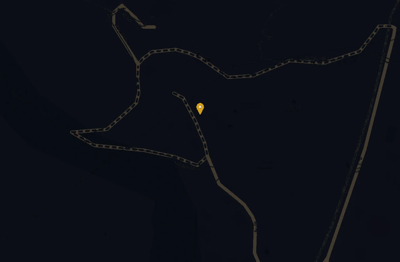 Map showing the area near Jamshidieh Park, Tehran